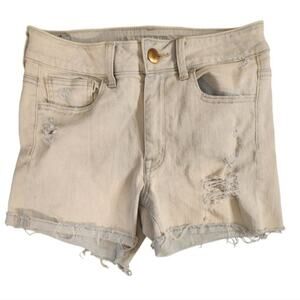American Eagle Outfitters High Rise Jean Denim Shorts Shortie 8